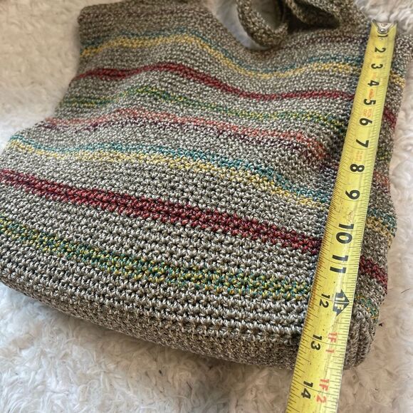 The SAK crochet Multicolor Striped Hobo medium Bag - Picture 6 of 11